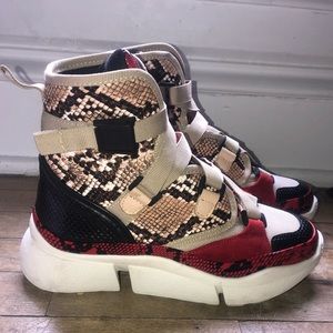 Snake Print Boots